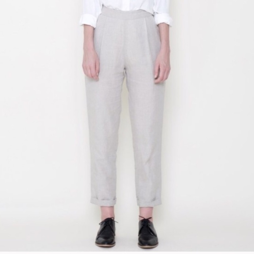 7115 BY SZEKI relaxed linen trousers